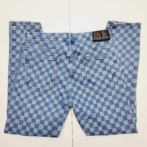 Pacsun Slim Taper Comfort Stretch Blue Faded Mens Denim Jeans 32x32 - Picture 2 of 12